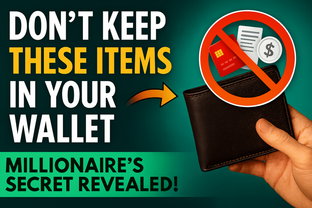 Never keep these in your wallet