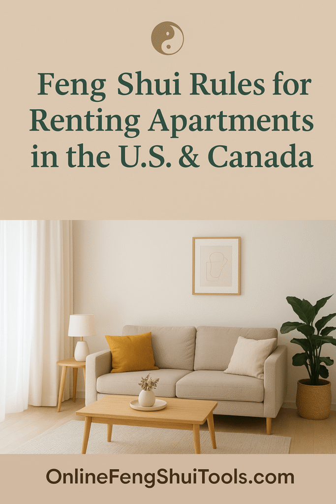 Feng Shui Rules for Renting Apartments