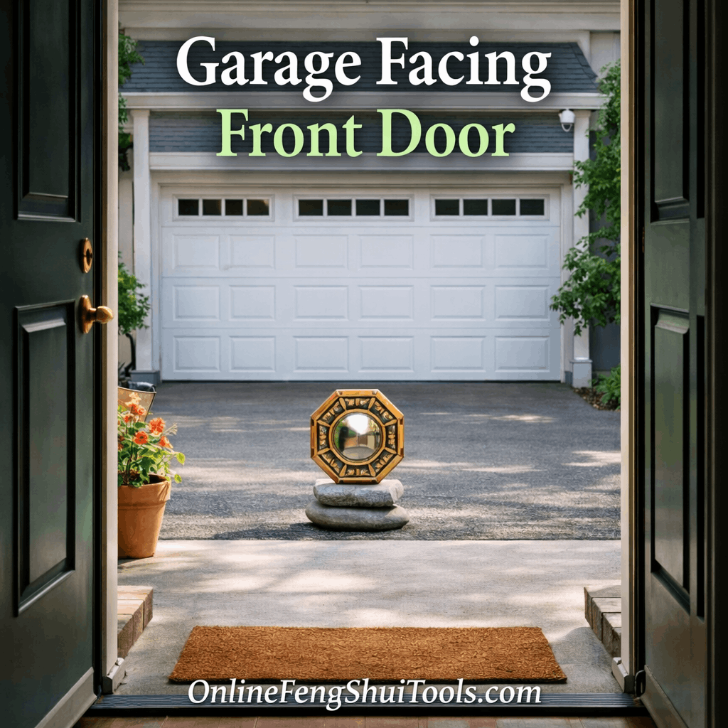is it bad feng shui if front door faces garage
