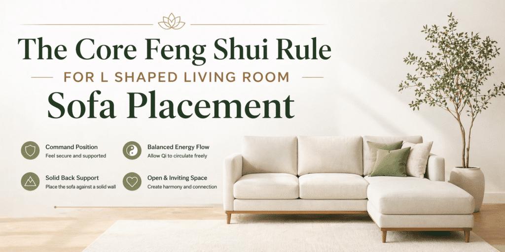 Feng Shui sofa placement living room