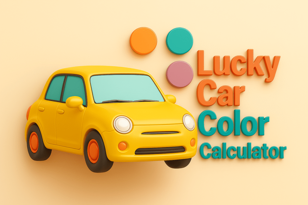 lucky car color calculator lucky car color calculator