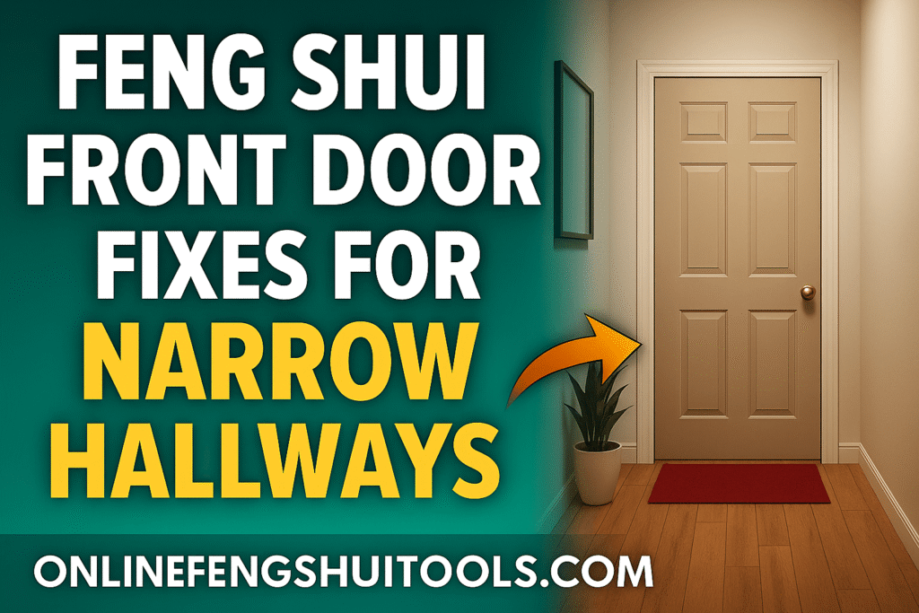 Feng Shui narrow hallway front door fixes