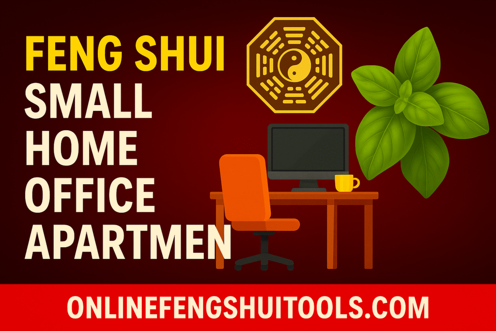 feng shui small home office apartment