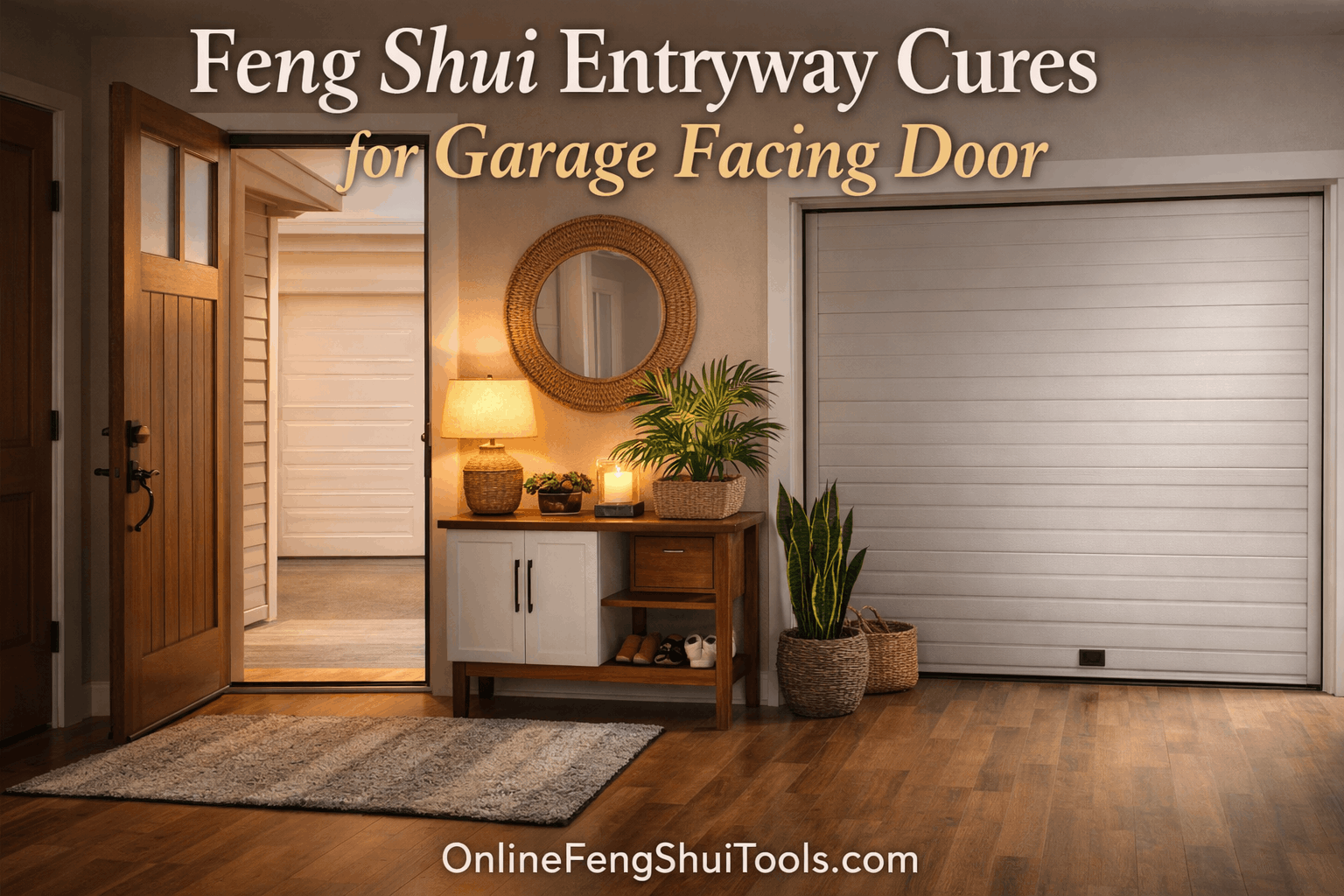 Feng Shui Cure for Front Door Facing Garage